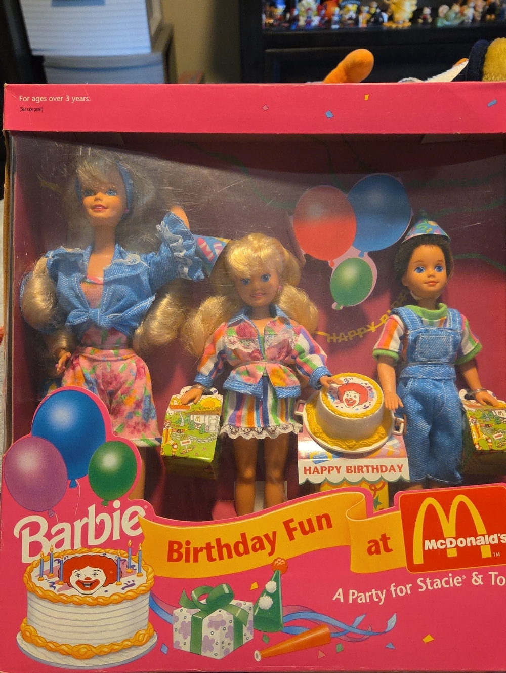 1993 BIRTHDAY FUN AT MCDONALD'S Barbie Doll Stacie & Todd NIB